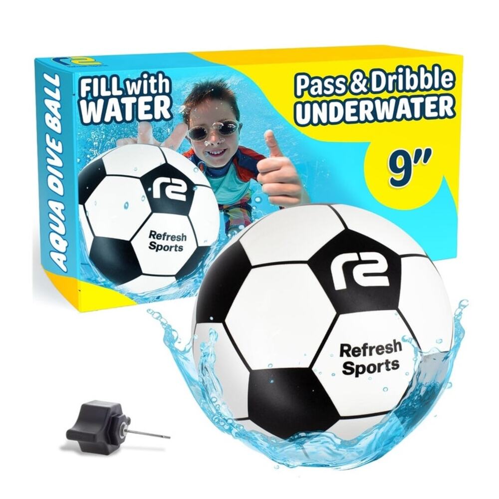 Aqua Dive Soccer Ball - Fun Underwater Pool Toys for Ages 8-12